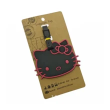 Sanrio Luggage Tag, Cartoon Cute Travel ID Label, Casual Style, Edgeless Paint, Hand Wash, PVC, Easy To Connect Travel And Office Strap, Luggage Strap Vacation Travel Accessories Summer Travel Essentials Suitcase Tag Pendant Holiday Vacation For Travel For Honeymoon For Flying For Cruise For Bags For Luggage Portable Back To School Women Mini Travel Products Bag For School School Accessories School Stuff