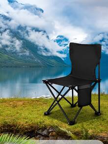 1 件便携式靠背可折叠露营/钓鱼/沙滩凳椅子