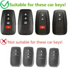 Car Key Case Protector Soft TPU Key Shell Cover Auto Accessories For Prius For Camry For Corolla For CHR 2018 2022 Anti Fall, Dust-Proof, Exquisite High-End Keybag Suitable For Women