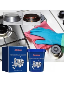 1 Set Stainless Steel Cookware Cleaning Agent, Kitchen Appliances & Surface Oil Stain Remover, Pot Bottom Dirt Cleaner, Random Old/New Version