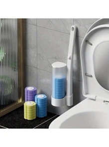 3-In-1fragrance Disposable Toilet Brush Cleaning Heads Refills,18Pcs Refill Pads,Disposable Toilet Cleaning Sponge Heads,Toilet Cleaning Brush Heads,Bathroom Cleaning Brush Heads Refills,Cleaning Supplies, Cleaning Tools