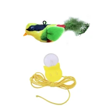 Simulated Bird Cat Toys, Interactive Plush Talking Bird Toy For Cats ,Kitten ,Gatos,Flying Flapping Bird Cat Toy, Indoor Cat Sports Interactive Bird Toy