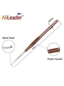 Alileader 4Pcs/Lot Crochet Hook 0.5"0.6"0.7"0.8Mm Micro Hook Needles For Wig Making Crochet Locks Braids Weaving Needle Tools - Coffee Brown - View 4