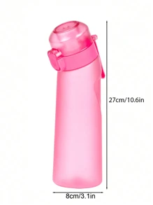 1pc Sports Water Bottle, Outdoor Sports Creative Water Cup , Suitable For Fitness And Outdoor Sports, Fashionable Drinking Water Bottle, Birthday Gift - Without Flavor Ring