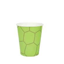 10 pièces/20 pièces/50 pièces Gobelets en papier verts tortue, thème de tortue pour boissons d'anniversaire, décorations de fête de tortue pour fournitures de fête d'anniversaire