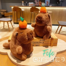 Kawaii Capybara Keychain Plush Pendant Simulation Capybara Doll Cute Anime Stuffed Birthday - 水豚+海龜 - 查看 8