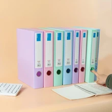 zhiquanqihan 2pcs Thick Morandian File Boxes, Document Info Boxes, A4 File Folders Boxes, Accounting Voucher Boxes, Plastic & Paper Contract File Boxes, Resume Forms, Personnel File Organization And Storage Boxes, Large Capacity Office Supplies Label Boxes, Back To School, School Supplies