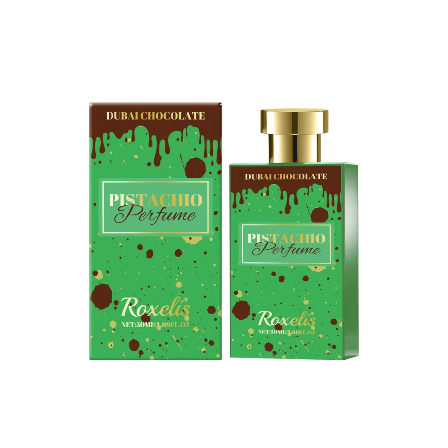 1PCS Roxelis Pistachio Cocoa Perfume Vanilla Fruity Fragrance Long-Lasting Fragrance Advanced Fresh Unisex Atmosphere Perfume - 綠色 - 查看 1