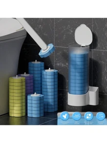 3-In-1fragrance Disposable Toilet Brush Cleaning Heads Refills,18Pcs Refill Pads,Disposable Toilet Cleaning Sponge Heads,Toilet Cleaning Brush Heads,Bathroom Cleaning Brush Heads Refills,Cleaning Supplies, Cleaning Tools