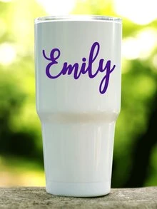 1-30pcs Custom 3D Sticker Labels - Customized UV Transfer Stickers, Personalized 3D Vinyl Metal Stickers, Custom Logo Metal Labels For Gifts, Jewelry, Wedding, Party Decorations - Name Stickers | Custom Labels | Text Stickers | Permanent Stickers | Glass, Bottle, Cup, Back To School - Custom Colors - View 2