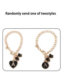 A-Z 3 PiecesStanley Cup Black Accessory Set - Accessory Set 1-Piece Straw Hat, Letter Pendant, Water Cup Letter Stickers - 黑色蝴蝶 - 查看 6