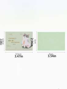 100 Men's And Women's Portable Extraction Oil Absorbing Paper, Oil Control, Pore Reduction, Refreshing Facial Oil Absorbing Sheet