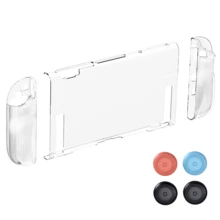 TPU Protective Silicone Case + Joystick Cap, Suitable For Nintendo Switch 2 Console Soft Shell Anti-Drop Protective Case Accessories [Support Docking Station] - White - View 3