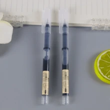 1/3/6/10/12/30支装直头液体圆珠笔速干测试签名凝胶笔0.5mm黑色蓝色墨水学校办公圆珠笔文具学校走珠笔 - 預設 - 查看 6