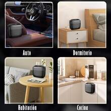 2-Pack Bote de Basura para Automóvil, Mini Bote de Basura Portátil para Auto, Adecuado para Automóvil, Oficina, Hogar, Bote de Basura Pequeño con 4 Rollos de Bolsas de Basura - Negro - Ver 5