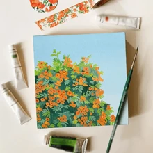 10 pezzi, Pannelli di tela da pittura piccoli di 10x10cm, - Pannelli di tela quadrati per pittura, Tele bianche piatte per acrilico, Tavolette da disegno, articoli scolastici