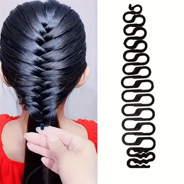 طقم اكسسوارات الشعر والتصفيف السهلة 3 قطع، طقم أدوات ضفائر السمكة لإنشاء ذيل حصان أنيق متعدد الوظائف، مجموعة شعر مثالية لعشاق الجمال العودة إلى المدرسة