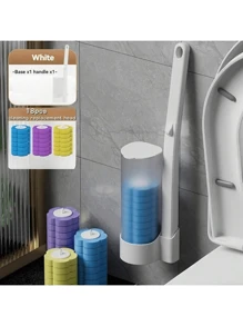 3-In-1fragrance Disposable Toilet Brush Cleaning Heads Refills,18Pcs Refill Pads,Disposable Toilet Cleaning Sponge Heads,Toilet Cleaning Brush Heads,Bathroom Cleaning Brush Heads Refills,Cleaning Supplies, Cleaning Tools