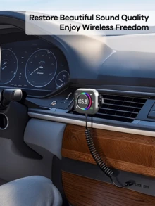 REMAX Mini ricevitore Bluetooth con microfono HD, plug and play, adatto per auto/casa/ufficio, funzione FM/AUX, adattatore senza fili multifunzione, si collega ad auto, TV, computer, altoparlanti e cuffie, compatto e portatile, senza configurazione richiesta, chiamate hands-free, accessori per auto, accessorio auto pratico - C81 - Visualizzare 6