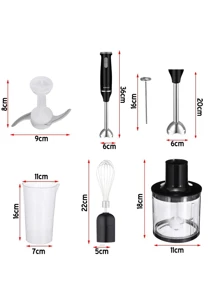 SOKANY Blender,Immersion Blender, Meat Grinder,5-In-1 Handheld Blender Set,Food Mixer, Baby Food Mixer, Speed Regulation, Egg Beater, Including Multi-Function Stick Blender, Whisk, Chopper And Beaker, Suitable For Food Processing & Baby Food Mixing