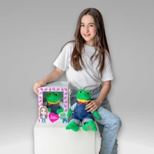 Peluche Rana Rene De Larra 30cm Detalles Bordados