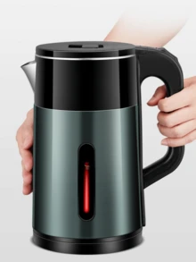 2.0L Electric Kettle, Stainless Steel Electric Tea Kettle, 1000W, Automatic Power-Off Protection, Stainless Steel - US A Type Plug(110-127V) - View 3