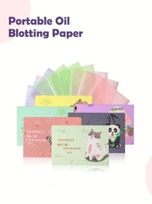 100 Men's And Women's Portable Extraction Oil Absorbing Paper, Oil Control, Pore Reduction, Refreshing Facial Oil Absorbing Sheet