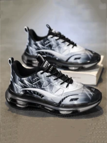 Unisex Sports Running Shoes, Men's Popular Casual Sneakers, Versatile Non-Slip Lightweight Breathable Sports Shoes, Travel Shoes, New Fashionable Thick Sole Shock Absorbing Running Shoes (Size Runs Small, Recommend Ordering One Size Up)