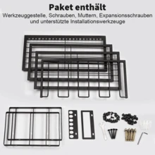Garage Tool Storage Racks - ブラック - チェックする 10