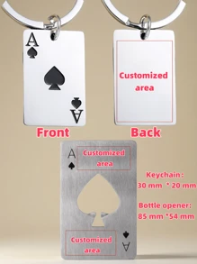 Personalized Bottle Opener,Poker Gift,Poker Bottle Opener,Party Favor,Casino Poker Card,Groomsman Proposal Gift,Ace Of Spade,Best Man Gifts, Groomsmen Gifts ,Hen Party Accessories,Gifts For Boyfriend,Save The Date Wedding