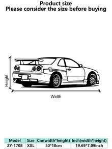 1pc, Car Silhouette Metal Wall Art, 15.74*5.86 Inches, Car Silhouette Metal Art Wall Decoration, Indoor And Outdoor Iron Wall Art, Home Patio Balcony Decoration, Housewarming/Wedding/Mother'S Day/Valentine'S Day/Easter/Halloween Gift