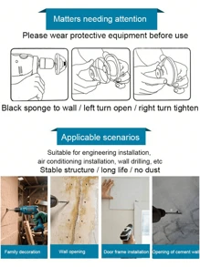 Staubschutzhülle, Schlagbohrerstaubschutz, Haushalts-Elektrobohrer Staubschutz-Anschluss, Staubschutzschale, Staubschutzaccessoire Werkzeug