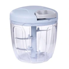 900ml Extra Large Capacity Manual Food Chopper, Vegetable Chopper, Garlic Chopper, Pull Cord Style Manual Food Processor, With 5 Sharp Blades, Can Chop Onions, Peppers, Ginger And More