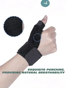 Estabilizador de pulgar y muñeca reversible, para alivio del dolor de pulgar de BlackBerry, dedo en gatillo, artritis, tendinitis, esguince y síndrome del túnel carpiano, ligero y transpirable