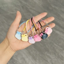 Doll House Accessories, Mini Realistic Model Milk Bottle Microscape Food Doll, OB11 Scene Accessories Hanging Ornament, Doll Small Accessories, Mini Milk Bottle Keychain Pendant Doll Decoration, Learning Scene Photo DIY Decorative Accessories, Random Color Miniature Figurine Decoration For Phone, Bag - Flower Bags - View 3