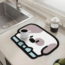 1 pièce Tapis d'alimentation pour animaux de compagnie fait main original, antidérapant et absorbant, facile à nettoyer - tapis de salle à manger, tapis de séchage de cuisine, tapis de séchage de vaisselle, tapis de sol, paillasson, convient pour les machines à café, les machines à expresso, les stations de café, la cuisine, la salle à manger, la salle de bain ou la buanderie, diverses tailles d'animaux de compagnie, tapis de bol pour animaux de compagnie ou tapis de cage pour chiens/chats, tapis de lit pour chiens, fond en caoutchouc antidérapant, décoration de la pièce pour l'été et l'automne, cadeau parfait pour les amateurs de chats et de chiens
