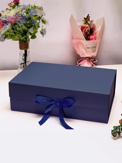 1 st vikbar presentask, presentförpackningsask, lämplig för mors dag, fars dag, halloween, jul för att packa presenter till familj och vänner, universell presentinslagning för högtider