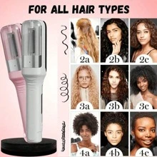 Juego de cortadora de pelo automática inalámbrica, recortadora desmontable para reparar puntas abiertas, recortadora de puntas del cabello para cabello seco, dañado y frágil, herramienta de corte de cabello portátil USB, regalo profesional para el cuidado del cabello, adecuado para uso en salón y hogar