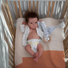 Muñeca bebé renacida NPK de 18 pulgadas, muñeca de vinilo de Body completo de niña Bettie con piel multifacética pintada en 3D, con venas visibles, muñeca coleccionable realista como regalo de Navidad