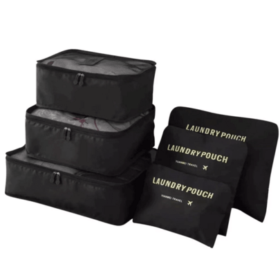 Kit 6 Organizador De Mala De Bagagem Viagem Necessaire Bolsa