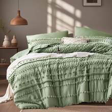 7 Pieces ,High-Grade Pink Tufted Bed Comforter Sets , Bed In A Bag Queen And King Size, Soft Microfiber Lightweight Bedding Set For All Seasons,  Including Sheet And 4 Pieces Of Pillowcases, Hotel Bedroom Room Decoration, A Perfect Gift.