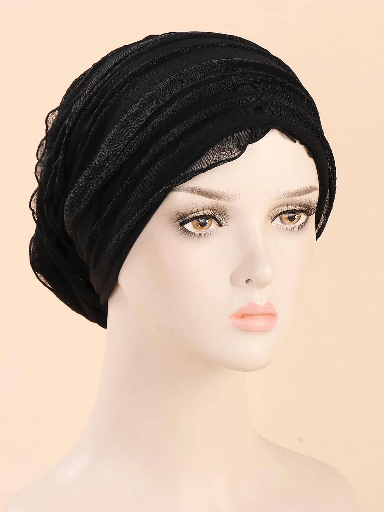 1pc Daily Life Casual Headscarf, Versatile Headwrap & Scrunchie - Burgundy - View 1