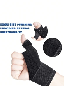 Estabilizador de pulgar y muñeca reversible, para alivio del dolor de pulgar de BlackBerry, dedo en gatillo, artritis, tendinitis, esguince y síndrome del túnel carpiano, ligero y transpirable