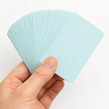 Pack mit 200 leeren Papierkarten, 8,5 x 5,5 cm Karteikarten, bunte Lernkarten, leere Karten zum Gestalten, Visitenkarten, Papier, DIY Geschenkkarten, Vokabelkarten, Spielkarten (6 Farben), Schulmaterial