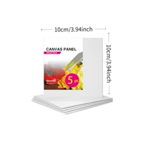 10 pezzi, Pannelli di tela da pittura piccoli di 10x10cm, - Pannelli di tela quadrati per pittura, Tele bianche piatte per acrilico, Tavolette da disegno, articoli scolastici