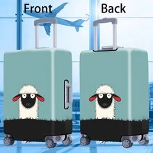 1件动物系列印花图案，加厚行李箱保护套，加厚行李箱配件，适用于商务、出差、度假、旅行、行李托运、返校等场合，为您的行李箱增添色彩。适用于20-28英寸行李箱。学校用品包，学校用品 - 彩色 - 查看 11