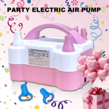 AOYI 1pc Portable Electric Balloon Pump - Dual Nozzle Air Blower, Easy To Use, Quick Inflation, Suitable For Birthday, Wedding, Sports Balls, Halloween, Christmas, New Year Party Decoration - EU C Type Plug(220-240V) - View 10