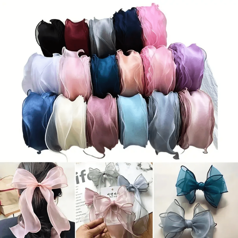 9,14 metri di nastro in chiffon trasparente - nastro in organza di raso elegante, adatto per confezioni regalo, decorazione di torte, accessori per capelli, fiocchi, bouquet, inviti di matrimonio, progetti di cucito artigianale, matrimoni e fai-da-te - disponibile in bianco, rosa, decorazioni festive | Nastro dalla texture fluente | Nastro in organza di raso, decorazioni per la casa, decorazioni per il giardino, decorazioni per feste a tema, decorazioni per scene, decorazioni per feste artigianali