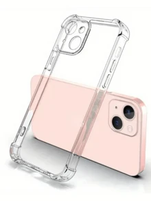 1 pièce Coque de téléphone transparente anti-chute, compatible avec la série /Apple, coque de protection de téléphone transparente, coque de téléphone, protecteur de téléphone, coque de téléphone, coque de téléphone, coque de téléphone anti-chute aux quatre coins, coque de téléphone transparente, coque de téléphone minimaliste, coque de téléphone couleur unie, coque de téléphone transparente, coque de téléphone en TPU, coque de téléphone anti-chute (anti-chute de niveau militaire) - Transparent - Voir 4