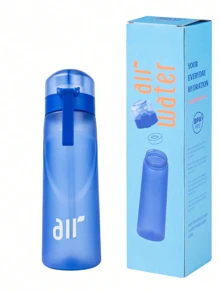 1pc Sports Water Bottle, Outdoor Sports Creative Water Cup , Suitable For Fitness And Outdoor Sports, Fashionable Drinking Water Bottle, Birthday Gift - Without Flavor Ring